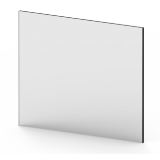 Sklo do kukly číre 110x90